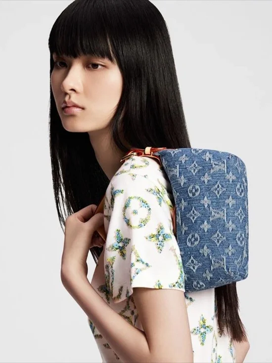 Hills Pochette Denim Monogram Louis Vuitton Bag - Picture 2 of 10